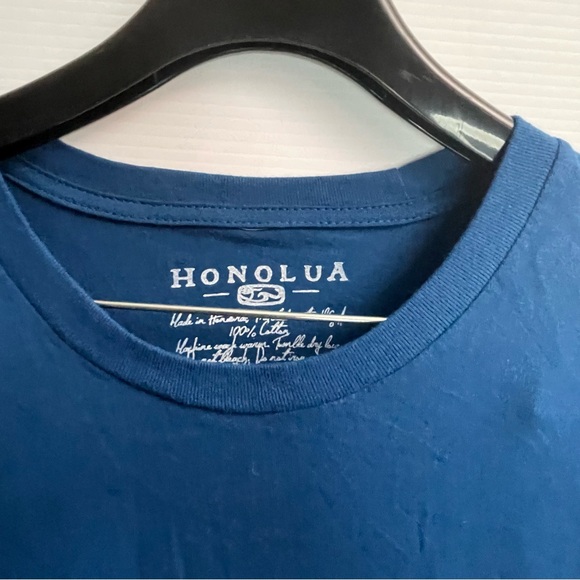 Shomolus Surf Co. Tee Shirt Crew neck Island Hawaii Graphic Blue 3xL - Picture 3 of 10